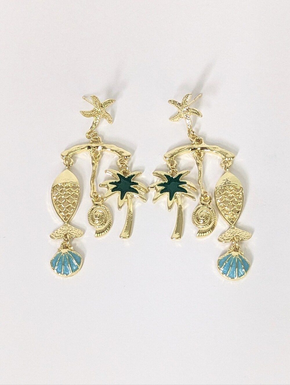 Tropical Charm Drop Earrings